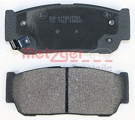 METZGER 1170557 Bremsbelagsatz, Scheibenbremse